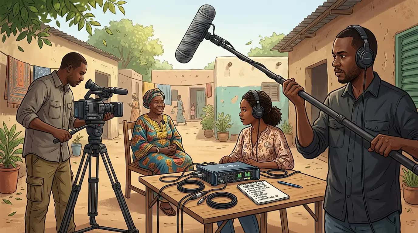 Cover Audio sur le tournage — prise de son pro