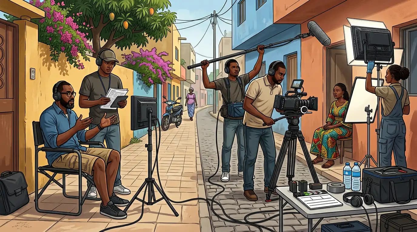 Cover Tournage cinéma — workflow set, plan de tournage, départements